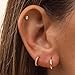 Gold Earrings for Women, 14k Gold Plated Hoop Earring Stacks Dainty Gold Hoop Huggie Earrings for Women Trendy Hypoallergenic Cute Cartilage Stud Earring Fashion Womens Jewelry