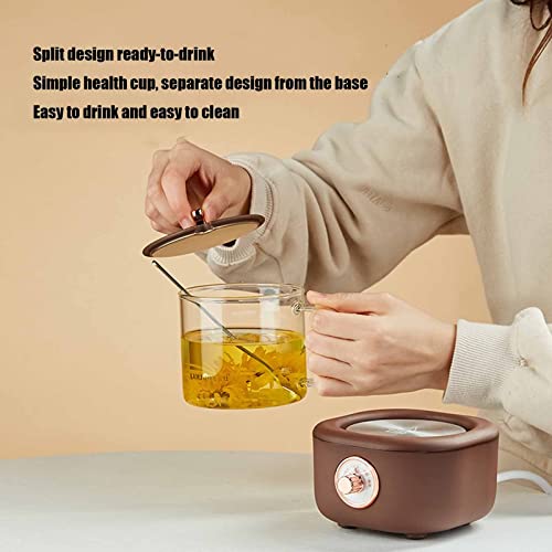 Tetera eléctrica mini multifuncional de vidrio 400 ml miniatura 3