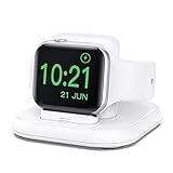 Conido Charging Stand for Apple Watch, Watch Charger Stand with Charging Cable, Magnetic Wireless Charging Station Compatible with Apple Watch SE Series 6/5/4/3/2/1/44mm/42mm/40mm/38mm- White