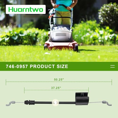 Huarntwo 746-0957 946-0957 Engine Zone Control Cable for Troy-Bilt MTD Yard Man Yard Machines Push Walk-Behind Mowers Lawn Mower Throttle Cable Replacement Troy Bilt Lawn Mower Throttle Cable - Thumbnail 2