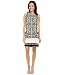 Vince Camuto Women's S/L Delicate Maze Panel Shift Dress