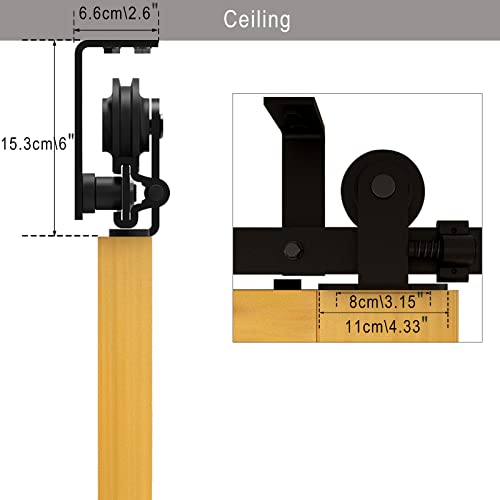 CCJH 13FT/396 cm Hardware Kit binario per porta