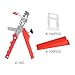 Tile Leveling System Kit 300pcs Tile Leveler Spacers Clips + 100pcs Reusable Wedges+1pc Til e Pliers for Wall/Floor Tiles Adjustment 1/8 Inch Tiles Installation Tools Kit(COLOR:red)