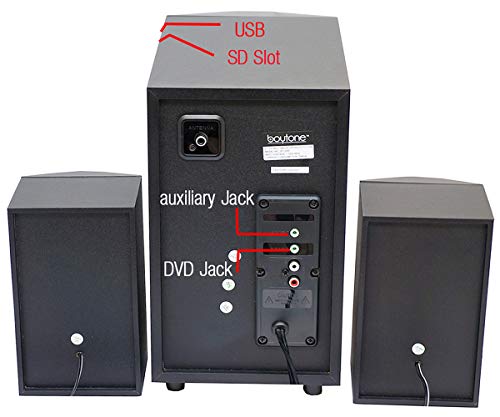 image for Boytone BT-626F, 2.1 Bluetooth Powerful Home Audio Speaker System, wit