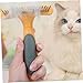 BESPORTBLE Dog Dematting Grooming Rake Brush Double Row Teeth for Shedding Ergonomic Handle Comfortable Use for Dogs and Cats Pet Grooming Tool