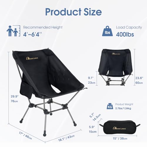 MOON LENCE Portable Camping Chair Plus CH21P Oversized Chair の商品画像 1