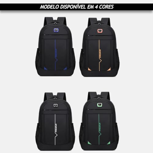 TOKSHOP Mochila Executiva Masculina Feminina para Notebook de até 15,6 Polegadas 21 Litros Reforçada