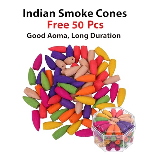 Image of Ceramic Big Size Shivling Shiv Backflow Smoke Fountain Incense Holder for Home Decor Gifts with Fragrances Cones (50 Cones) by Craftam