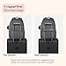 BabbleRoo Diaper Bag Backpack - Travel Large Baby Diaper Bag with Changing pad, Waterproof Baby Bags for Mom & Dad, Unisex Bags with Pacifier Case, Luggage Strap & Stroller Clips - Dark Gray