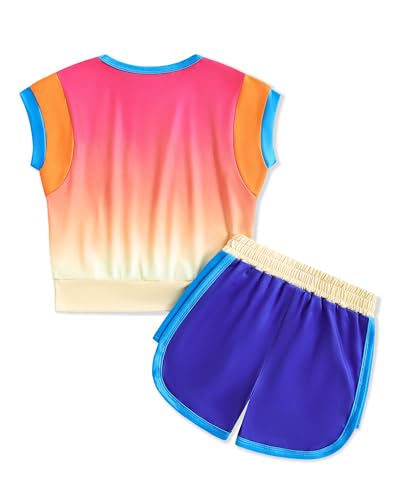 Image of Weebaby Baby Clothes Girl Toddler Summer Outfits Infant Casual Sleeveless Halter Ruffle Tank Cute Short Set Baby Clothing