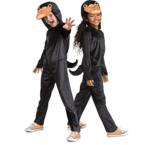 Disfraz Niffler para niños con capucha y cola miniatura 1