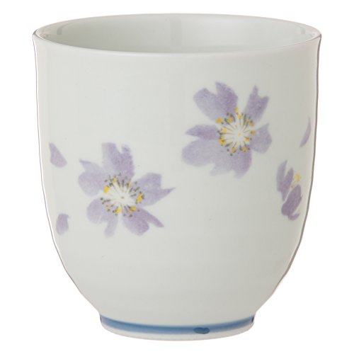 ランチャン(Ranchant) 軽量湯のみ(Pu) パープル Φ7.6x8.4(cm) 桜散し 有田焼 日本製