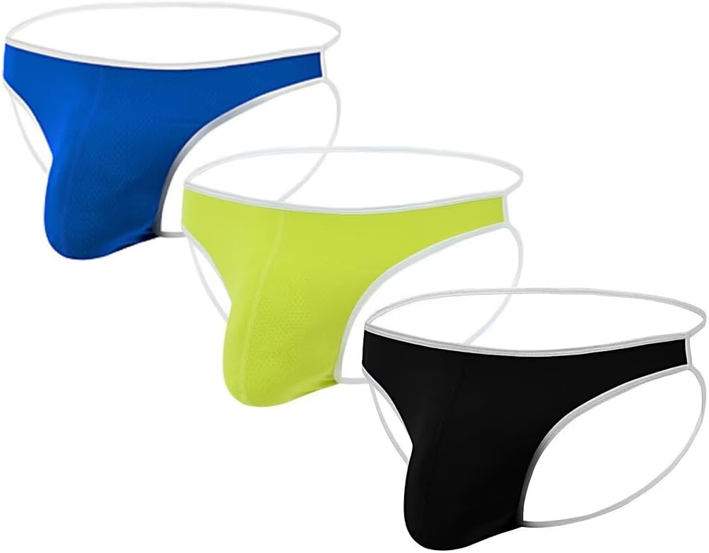 Mens Bulge Enhancing Thong Supportive Pouch G String Underwear Comfort Breathable Invisible