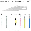 Excel Blades #21 Stainless Steel Hobby Blade, 5 Pack, American Made Straight Edge Replacement Blades