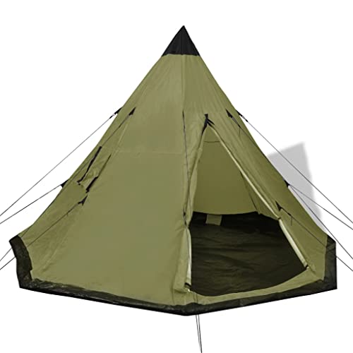 Annlera Zelt Armeegrün 4 Personen Familienzelt Wohnzelt Outwell Zelt Campingzelte Reisezelt Wasserfestes Zelt 365x365x250 cm