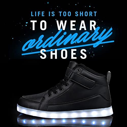 Image of IGxx LED Light Up Shoes for Men USB Recharging High Top LED Sneakers Women Kids