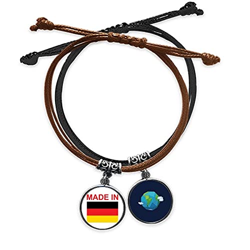Pulsera país de amor en cuero y cuerda para tus viajes de aventura