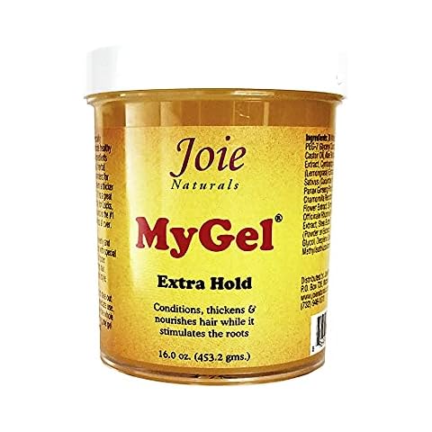 Joie Naturals MyGel Extra Hold - Hair Gel for Men & Women - Styling Gel for Curly Hair (16 Ounces) Cover