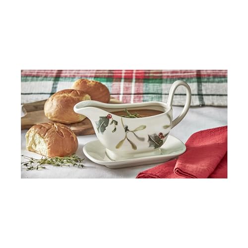 tag Winter Sprig Gravy Boat & Saucer S2 Multicolor