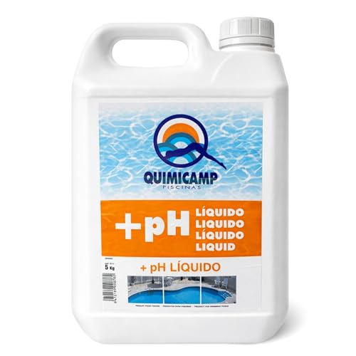 Incrementador de pH, Regulador de pH, Adicionador de PH, Apto para incrementar el pH del Agua de la Piscina, Fabricado en España, Forma del Producto Liquido, Contiene 6 litros