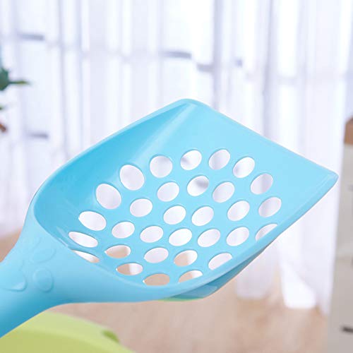 WFZ17 Pet Supplies Plastic Cat Litter Scoop Pet Care Sand Waste Scooper Shovel Hollow Cleaning Tool Random Color Small Hole# - Image 6