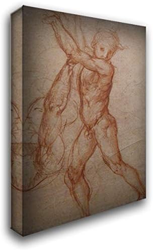 Study of Nude 18x24 Gallery Wrapped Stretched Canvas Art by Jacopo Pontormo