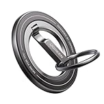 UGREEN Magnetic Phone Ring Holder Grip Compatible with Magsafe Cases, 360°Rotating Phone Stand with Daul-Hinge, Double-Sided Magnetic Kickstand Compatible with iPhone 17 Pro Max Air 16 15 14 13 12