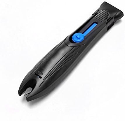 Knife Sharpener Tungsten Carbide Serrated Knife Kitchen Knives Hunting Knives Scissors Blades Sharpening Steel (Black/Blue - 1 Sharpener)