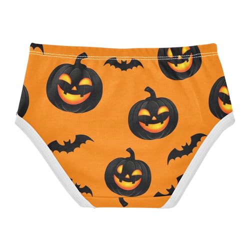 Cotton Girls Underwear Toddler Jack Pumpkins Halloween Orange Little Girl Panties Funny Briefs Girls Undies 2t2
