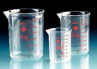 BRAND - Griffin Beaker-PMP-Red screened graduations-250mL , PK6