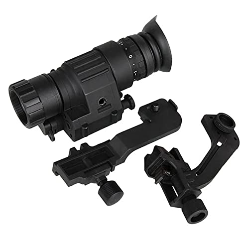 ANIUXIAOGE Monocular Night Vision Scope Military Grade Digital Night Vision Goggle PVS-14 Device Head-Mounted IR Night Vision Telescope for Hunting, Clear,White,Black - Image 2
