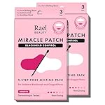 Rael Blackhead Remover, Miracle Patch Melting Pack, Nose Strips for Blackheads, Pore Cleansing and Soothing Sheets, 3 Step Kit, Sebum Removing Cotton Swabs, Dermatologist Tested