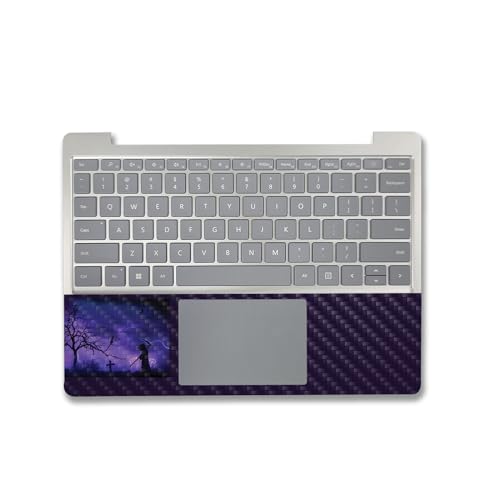 Image of MightySkins Carbon Fiber Skin Compatible with Microsoft Surface Laptop Go 3 (2023) Full Wrap Kit - Mystic Reaper | Protective, Durable Textured Carbon Fiber Finish | Made in The USA