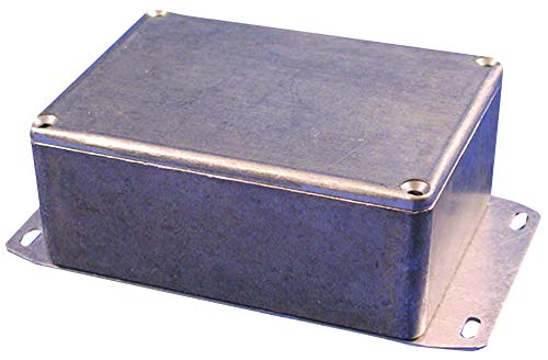 1590WP1F - Metal Enclosure, Diecast, Light Duty, Watertight, Flange Bottom, Small, Diecast Aluminium, 50 mm (Pack of 2) (1590WP1F)