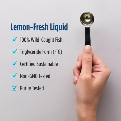 Nordic Naturals Ultimate Omega 3 Fish Oil Liquid | High Potency Fatty Acids Supplement For Men & Women | 2840 Mg Fish Oil EPA & DHA | Promotes Brain & Heart Health | Lemon Flavour 4 Oz