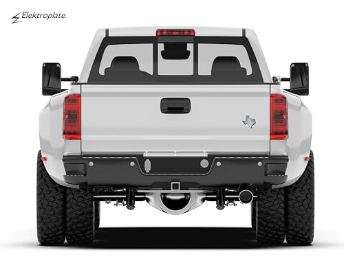 Image of Elektroplate State of Texas Chrome All Metal Emblem for Cars, Trucks, and All Auto | Universal Fit at 3.1 inch x 3.25 inch | Weatherproof