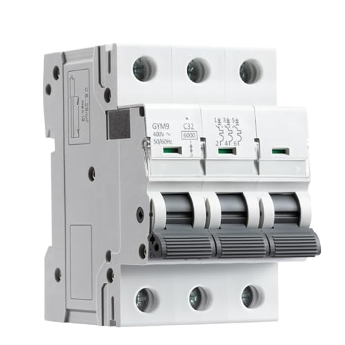 Disjoncteur MCB GYM9 3P protection 6KA contre surcharges et courts-circuits