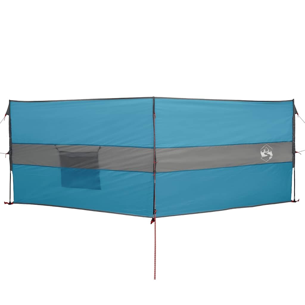 Paravento da campeggio, blu, in poliestere 185T con rivestimento in PU, pieghevole e portatile, con tiranti e picchetti, per spiaggia, tenda, picnic, terrazza, 1
