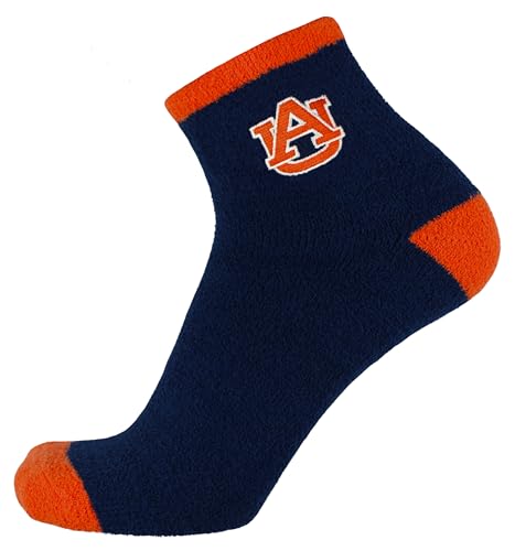 Donegal Bay Auburn Tigers Solid Blue Fuzzy Socks