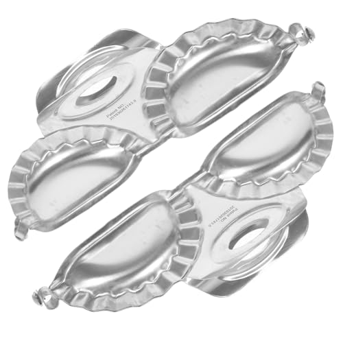 ABOOFAN Stainless Steel Dumpling Mold Tray 2pcs Set Dumpling Press for Efficient Making