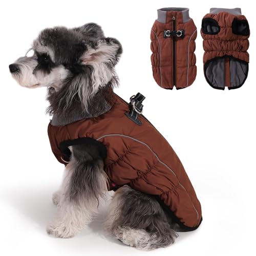 Savlot Abrigo reflectante para perro, impermeable, abrigo de invierno para clima frío, ropa para perros pequeños, medianos y grandes