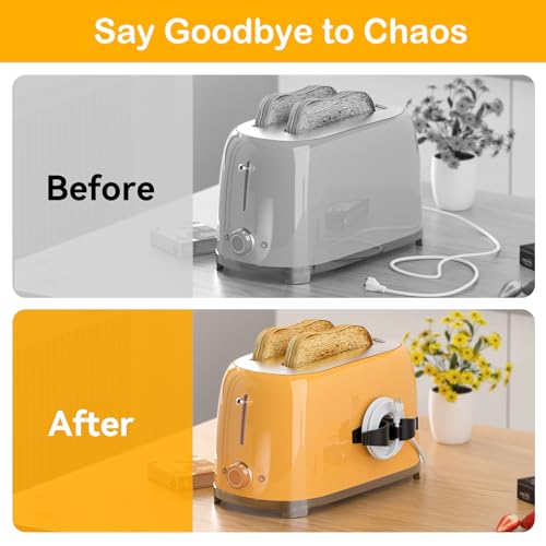 image for Daisyhome Cord Organizer for Kitchen Appliances-6 Pack, Appliance Cord