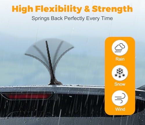Image of 8 inch Antenna for Jeep Grand Cherokee 2011-2025,Cherokee Dodge Journey,Avenger,Durango,Dart 2011-2023 8 Inch Rubber Antenna Wash-Proof Radio Antenna Truck Antenna Part Number 5091100AA | 68297936AA
