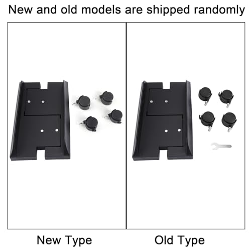 Image of Removable Computer Case Stand Holder Bracket, Desktop Mainframe Storage Rack with Brake, Adjustable X Frame for Mainstream PC Cases, Eco - Friendly ABS Material with Smooth Surface (Black)
