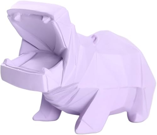 Toyvian Hipopótamo Banco de Dinero Decorar Artesanías Adornos Caja de Dinero Aldult Niño Animal Forma Hucha