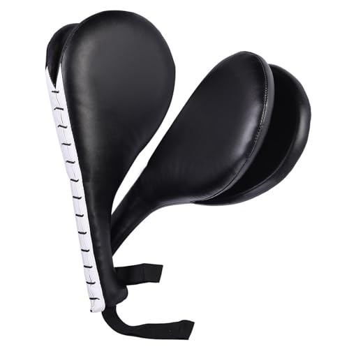 Atyhao Taekwondo Kick Pad 2 Pack Double Kicking Target Pads for High & Low Kicks with Wrist Strap Martial Arts Training Equipment