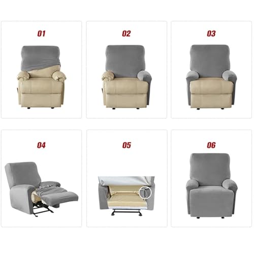Funda de sillón reclinable de Jacquard antideslizante para proteger tus muebles 4