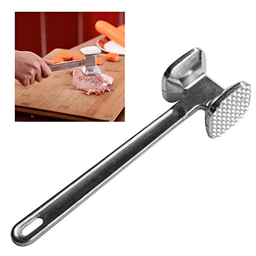 Mazo de metal de aluminio para carne de carne, ablandador de carne, carne de vacuno suavizar la mano de cerdo, martillo de pollo, herramienta de cocina