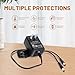 Punasi Replacement Charger for Mini Educator Dog Collar Charger Dual Lead Charger Compatible with Educator ET 300/400 Series E Collar Remote Dog Training Collars Power Supply Adapter, 3.94FT Cord