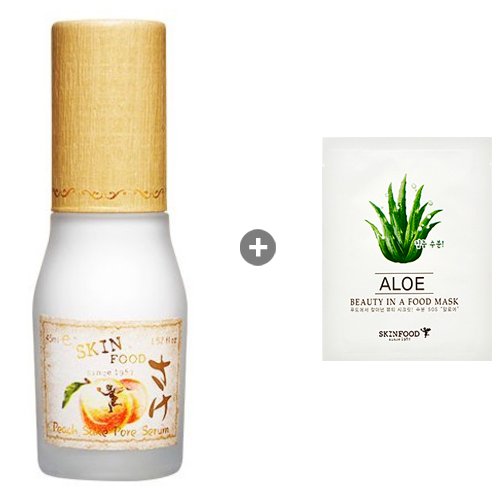 [Skinfood] Skinfood Peach Sake Pore Serum 1.52oz(45ml) + Masksheet 1